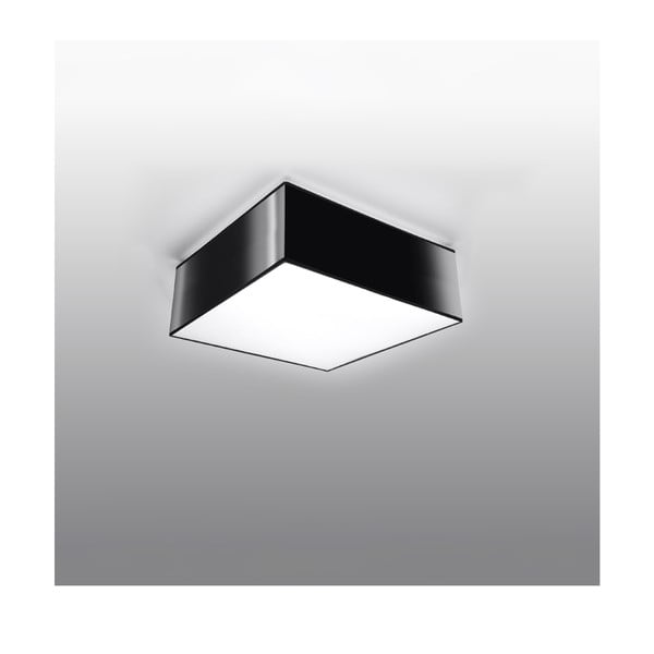 Lampada da soffitto nera 25x25 cm Mitra - Sollux-image-2