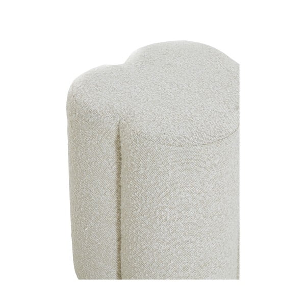 Sgabello crema in tessuto bouclé Nalani - Light & Living-image-3