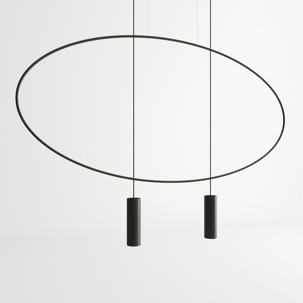 Lampadario nero in metallo HOLAR – Thoro-image-3