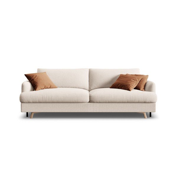 Divano beige allungabile/con contenitore 233 cm Naomi – Micadoni -image-1