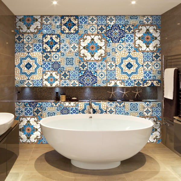 Set di 60 adesivi murali decorativi, 15 x 15 cm Toundra - Ambiance-image-1