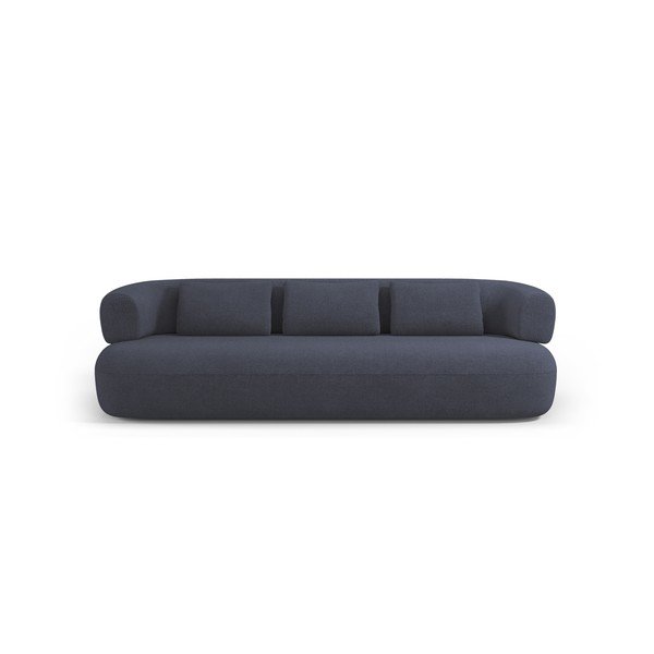 Divano blu scuro con rivestimento in bouclé 226 cm Jenny – Micadoni -image-2