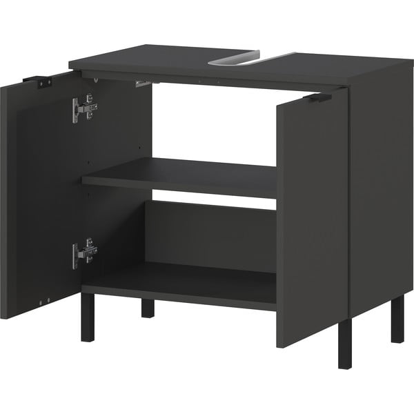 Mobile da lavabo antracite 60x56 cm Arcena - Germania-image-3