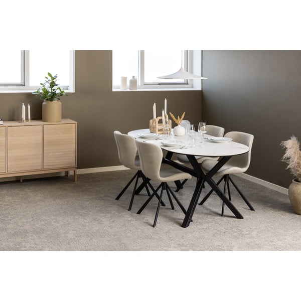 Sedie da pranzo color crema in set di 2 Batilda - Actona-image-1