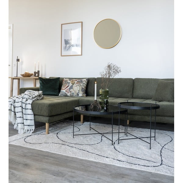 Tavolino rotondo nero ø 70 cm Venezia - House Nordic-image-1