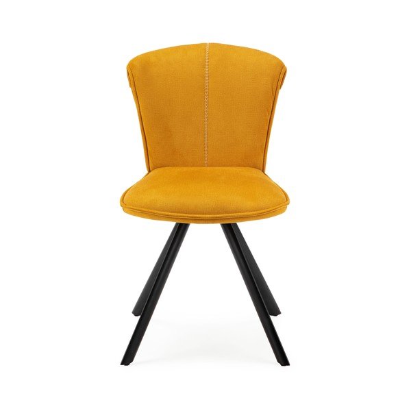 Sedie da pranzo gialle in un set di 2 Simbra - Marckeric-image-2