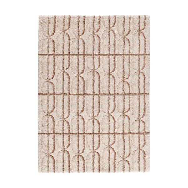 Tappeto color crema/marrone chiaro 120x170 cm Ember – Universal