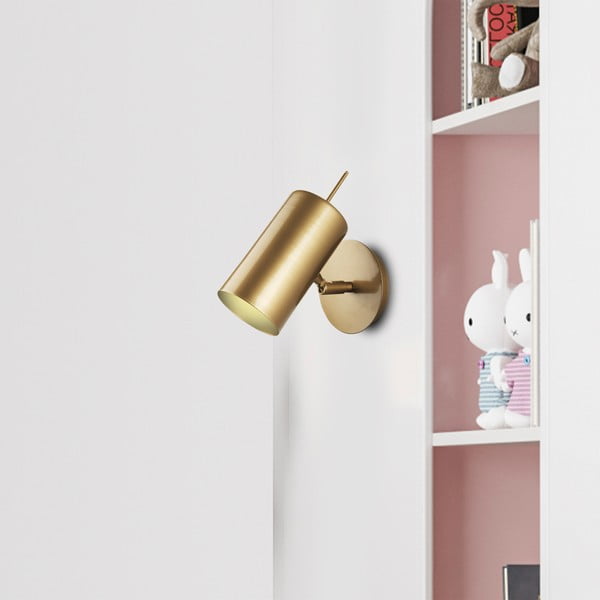 Lampada da parete color oro, altezza 23 cm Geo - Squid Lighting-image-3