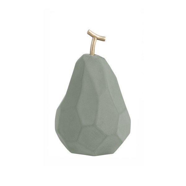 Matně mátově zelená betonová soška PT LIVING Origami Pear