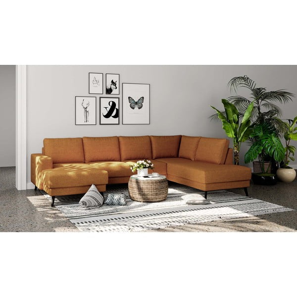 Divano angolare arancione (angolo destro) Fynn - Ghado-image-1