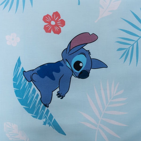 Biancheria da letto per bambini in cotone blu per letto singolo 140x200 cm Lilo and Stitch "Blue" - Jerry Fabrics-image-4