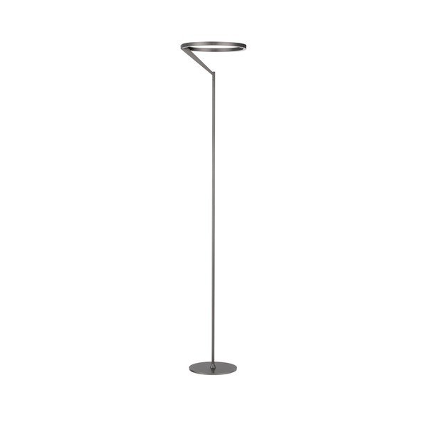 Lampada da terra LED argentata in alluminio con intensità regolabile (altezza totale 168 cm) Tilia – Nova Luce