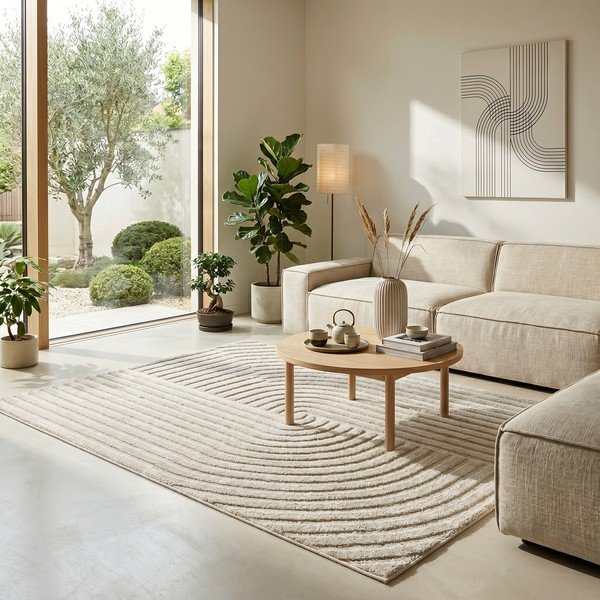 Tappeto beige 120x170 cm Serenity - ESTE-image-1
