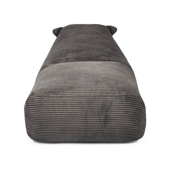 Pouf a sacco per bambini nero con rivestimento in velluto a coste Snug 130 Dragon – SLOWDOWN-image-1