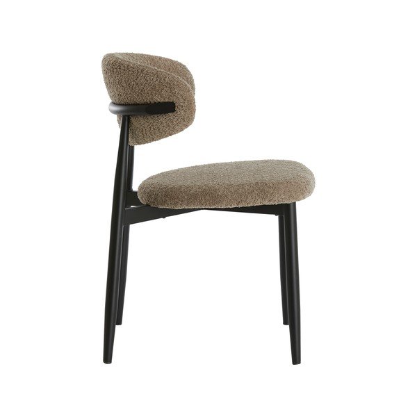 Sedia da pranzo grigio tortora imbottito Eniola – Light & Living-image-3