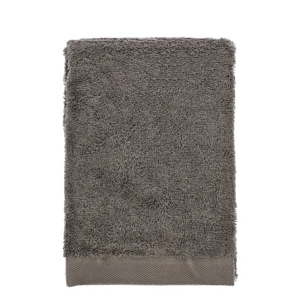 Asciugamano grigio in cotone biologico 50x100 cm Comfort - Södahl-image-2