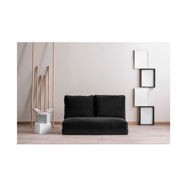 Divano letto nero 120 cm Taida - Balcab Home-image-1