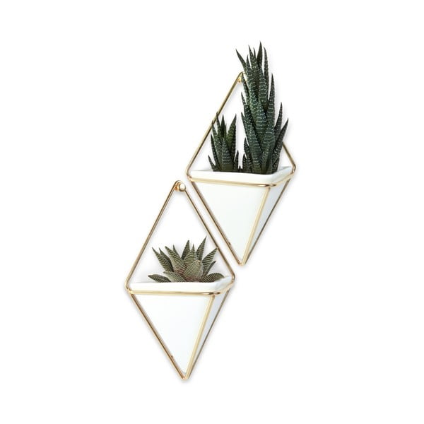 Coprivaso in ceramica in set da 2 per erbe/appendini Trigg - Umbra-image-3