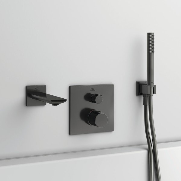 Soffione doccia antracite in metallo IdealRain - Ideal Standard-image-1