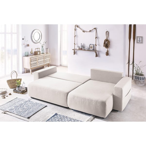 Divano letto beige chiaro Envy - Bobochic Paris-image-1