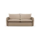 Divano letto in velluto beige 194 cm Vienna - Cosmopolitan Design