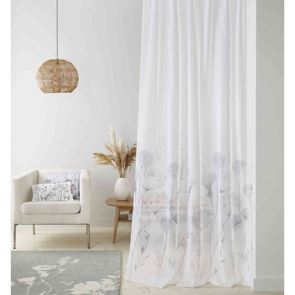 Tenda bianca 229x140 cm Meadowsweet Floral - Catherine Lansfield-image-1
