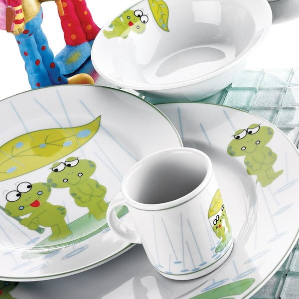 Set da pranzo in porcellana per bambini da 5 pezzi Rane - Kütahya Porselen-image-1