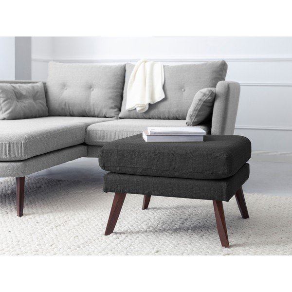 Sgabello grigio scuro Elena - Mazzini Sofas-image-4
