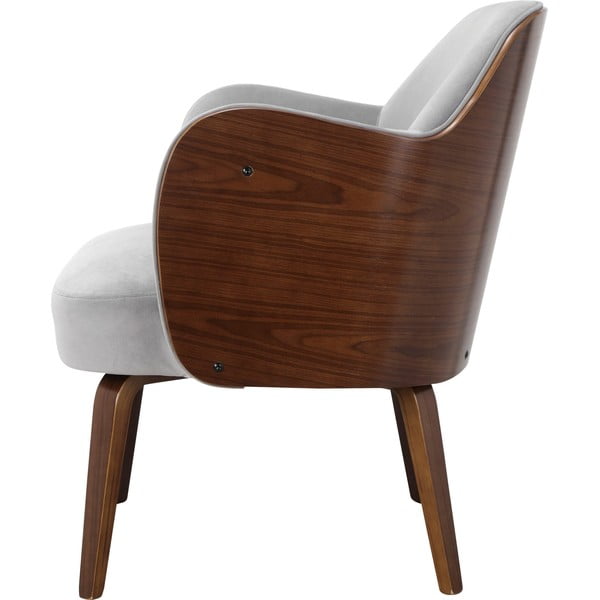 Poltrona in velluto grigio Haruko - Støraa-image-2