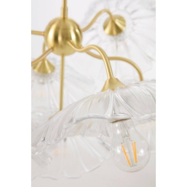 Lampadario dorato in vetro con intensità regolabile ø 70 cm Nugget – Jotex-image-4