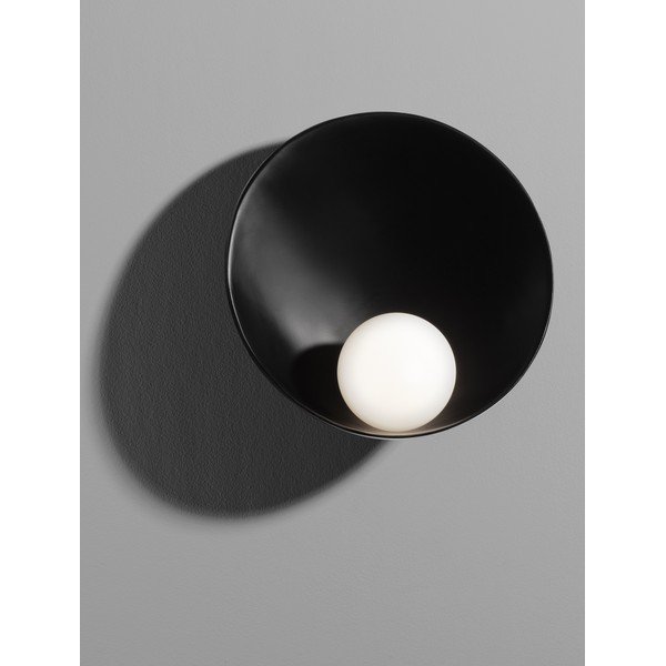 Lampada da parete nera opaca in acciaio Minim – Nova Luce-image-2