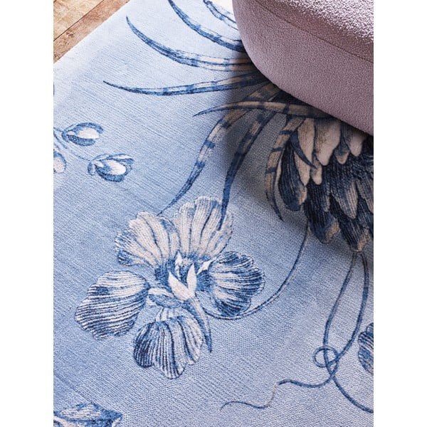 Tappeto in lana azzurro 300x400 cm Talwin - Agnella-image-2