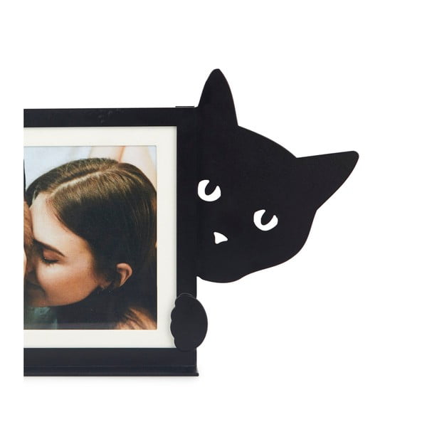 Cornice verticale in metallo nero 36x16 cm Hidden Cat - Balvi-image-1