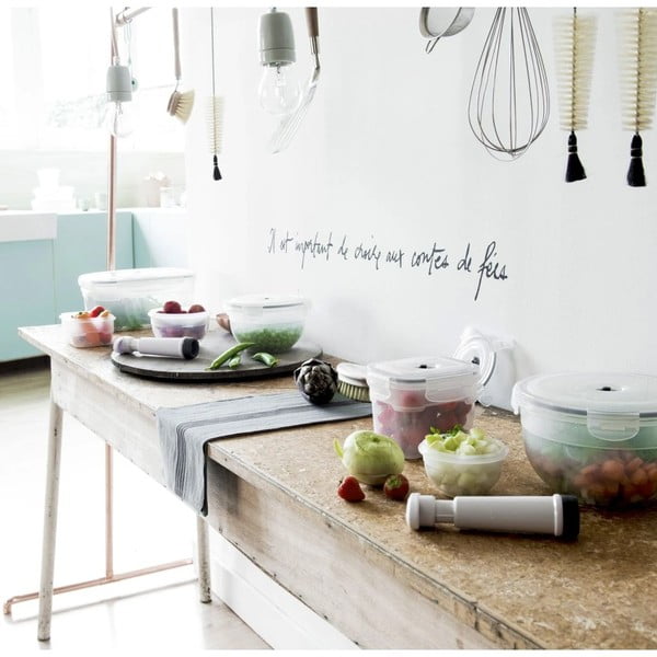 Set di 4 scatole per alimenti e pompa per il vuoto Flavia - Compactor-image-3