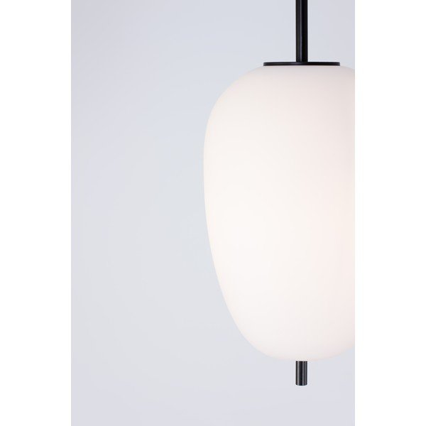 Lampadario bianco/nero in vetro ø 27 cm Lato – Nova Luce-image-1