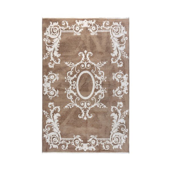 Oboustranný bílo-hnědý koberec Vitaus Ally, 77 x 200 cm-image-4