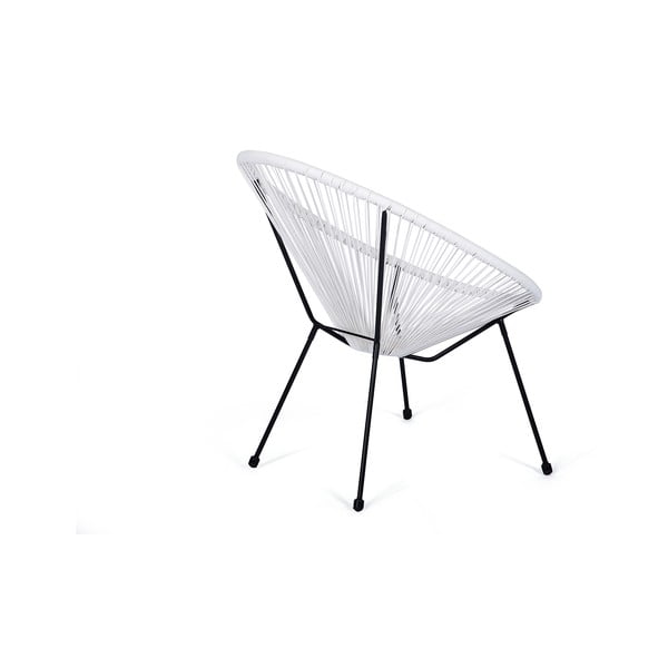 Poltrona da giardino bianca in rattan artificiale Avocado - Bonami Selection-image-3