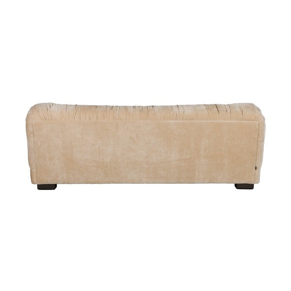Divano beige con rivestimento in velluto 214 cm Douglas – Dutchbone-image-3