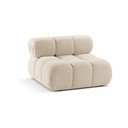 Modulo divano in bouclé beige (parte centrale) Bellis - Micadoni Home