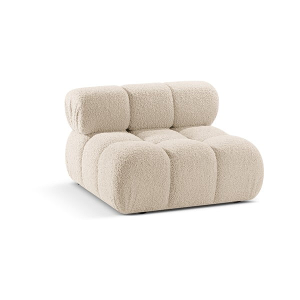 Modulo divano in bouclé beige (parte centrale) Bellis - Micadoni Home-image-3