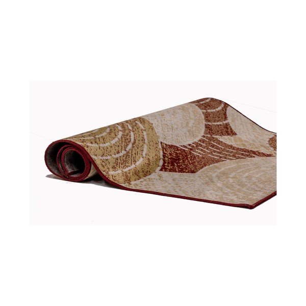 Tappeto rosso e beige Belga Rust, 140 x 200 cm - Universal-image-2