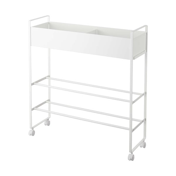 Scarpiera da bambini in metallo bianco 74,5x74,5x22 cm Tower - YAMAZAKI