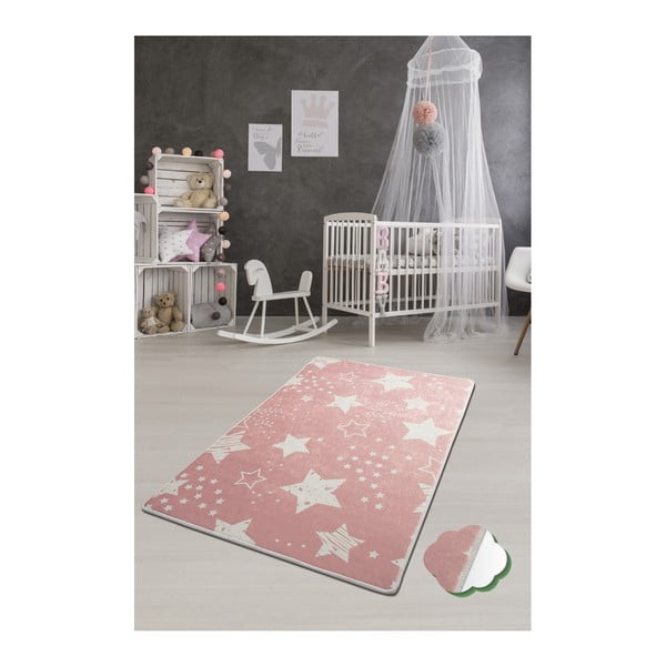 Tappeto per bambini Rosa , 100 x 160 cm Stars - Conceptum Hypnose-image-1