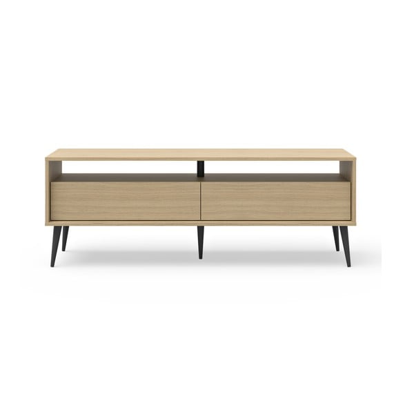 Tavolo TV in rovere di colore naturale 150x54 cm Lake - TemaHome