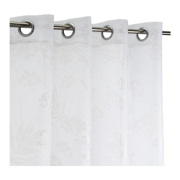 Tenda sottile bianca/argentata 140x260 cm Bonsái – Casa Selección-image-2