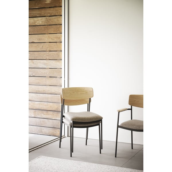 Sedie da pranzo in colore beige-naturale in set da 2 Maymont - Rowico-image-1