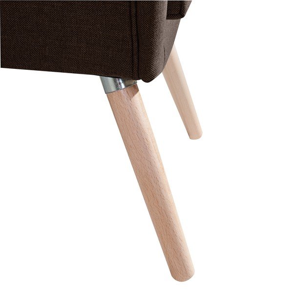 Poltrona marrone scuro Linea Alegro - Max Winzer-image-3