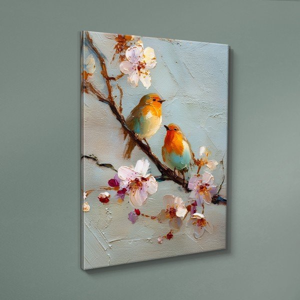 Dipinto stampato con cornice inclusa 60x80 cm Robins – Styler-image-3