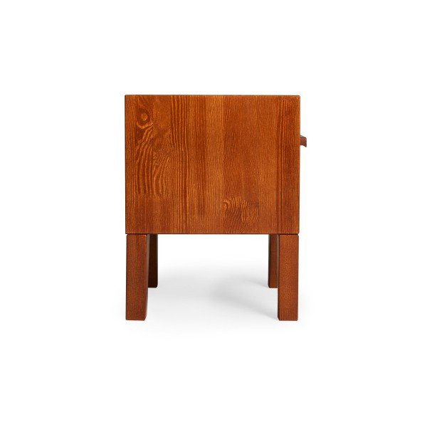 Comodino in legno di pino massiccio SKANDICA Dark Agava - Skandica-image-1