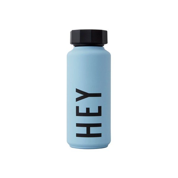 Bottiglia termica azzurra, 500 ml Hey - Design Letters